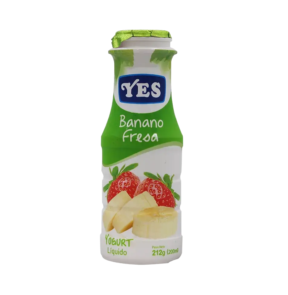 Yogurt Líquido Yes Banano Y Fresa 212 g