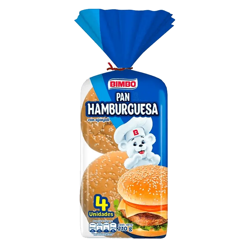 Pan Hamburguesa Bimbo Ajonjoli 350 g