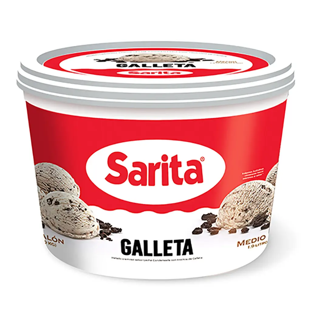 Helado Galleta Sarita 1/2 Gal