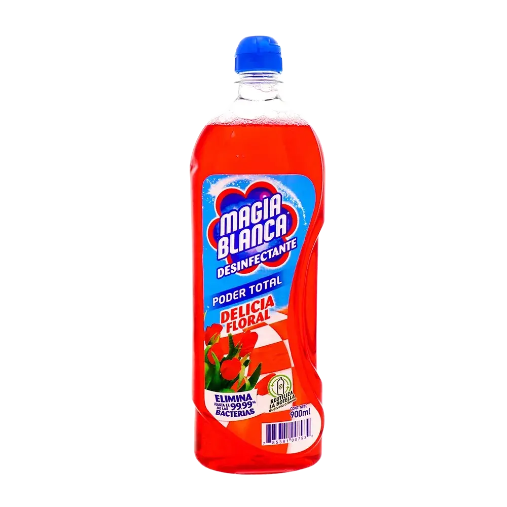 Desinfectante Magia Blanca Floral 900 mL Botella