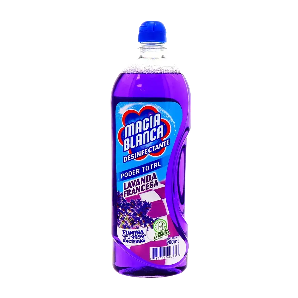 Desinfectante Magia Blanca Lavanda 900 mL Botella