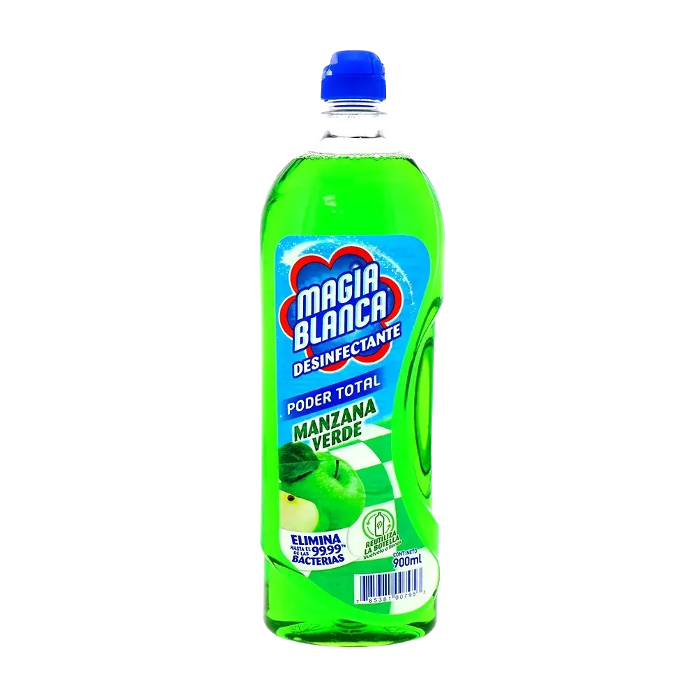 Desinfectante Magia Blanca Manzana 900 mL Botella