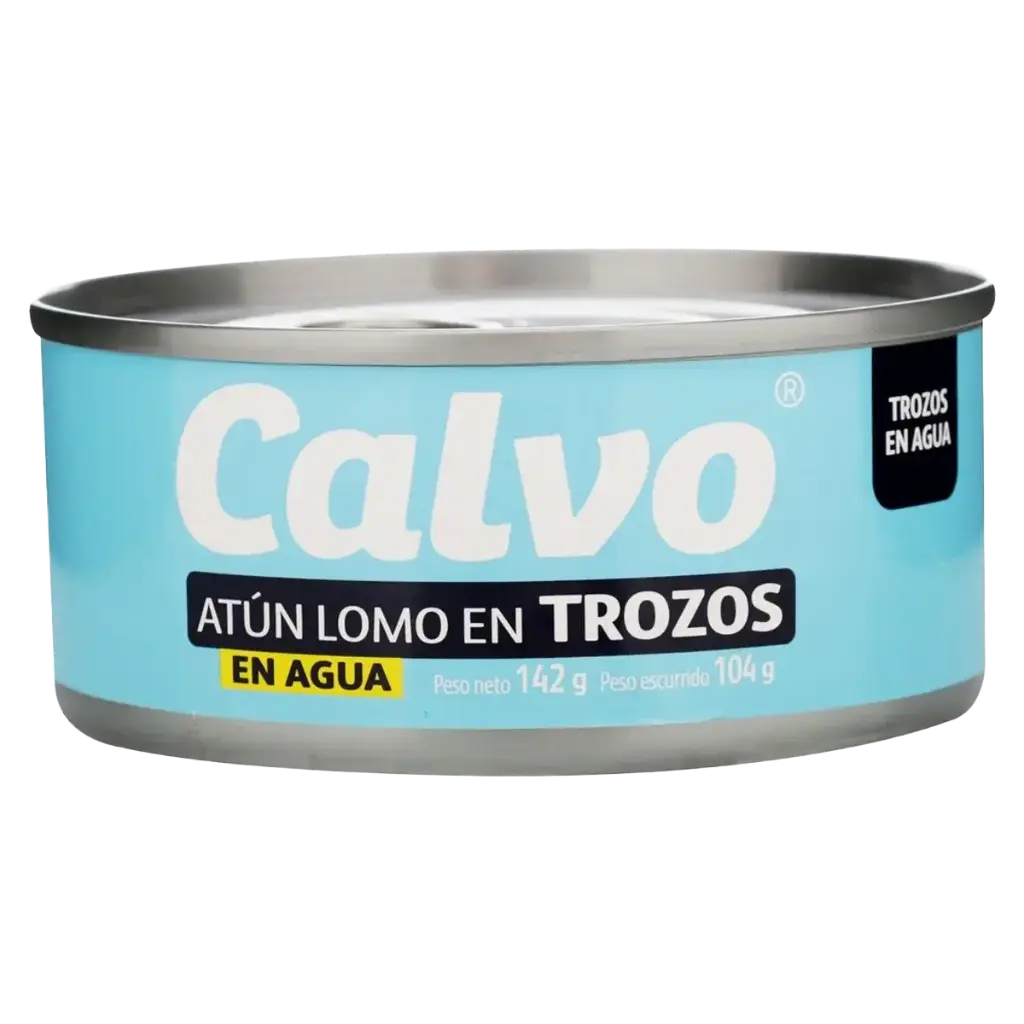 Atun Calvo Lomo En Trozos Agua 142 g Lata