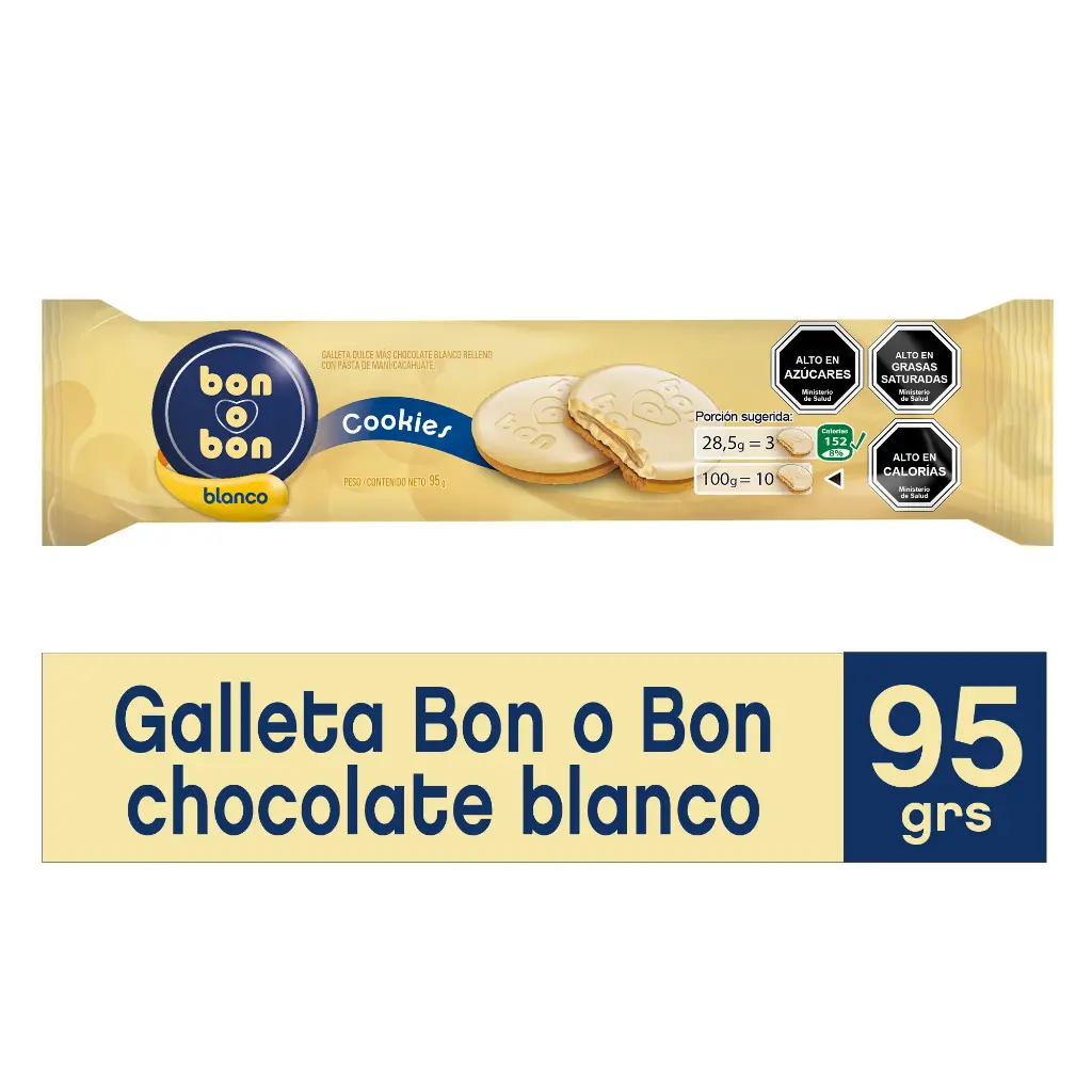 Galleta Bon O Bon Blanco 95 g 