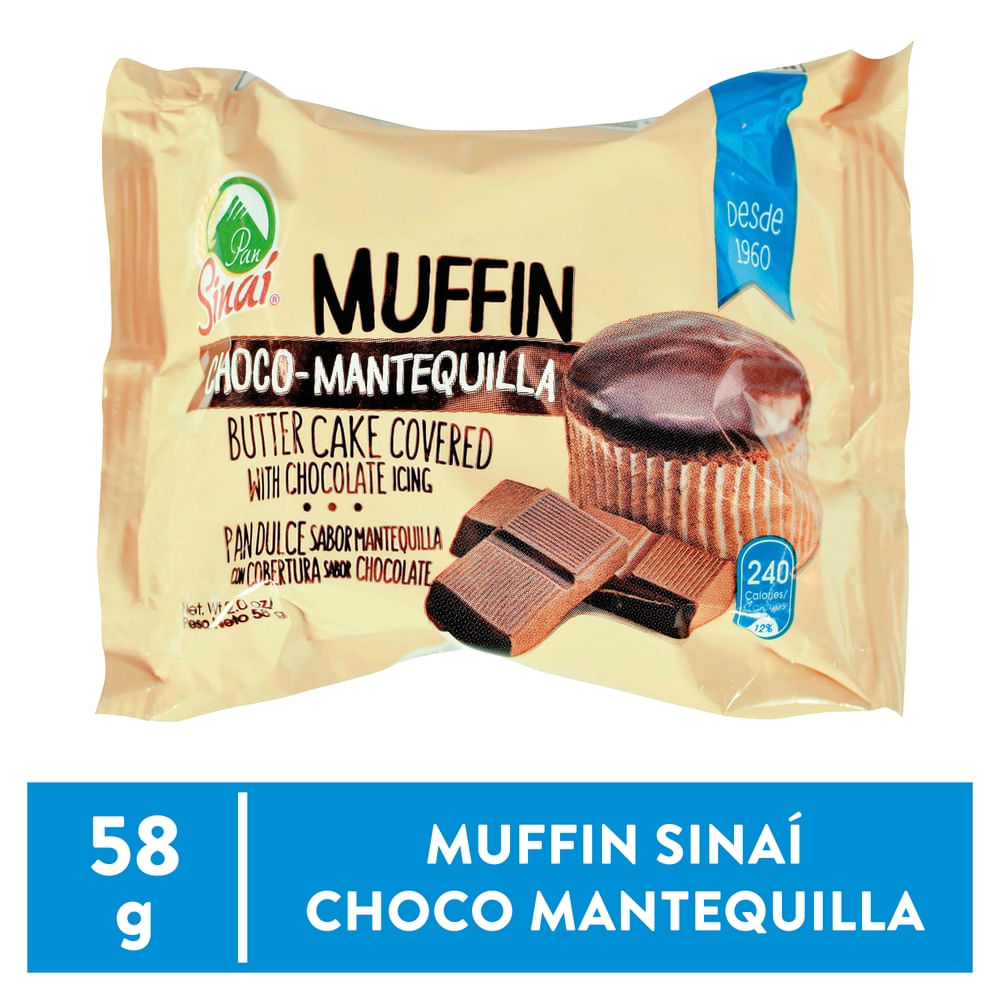 Muffin Sinai Choco-Mantequilla - 58 g
