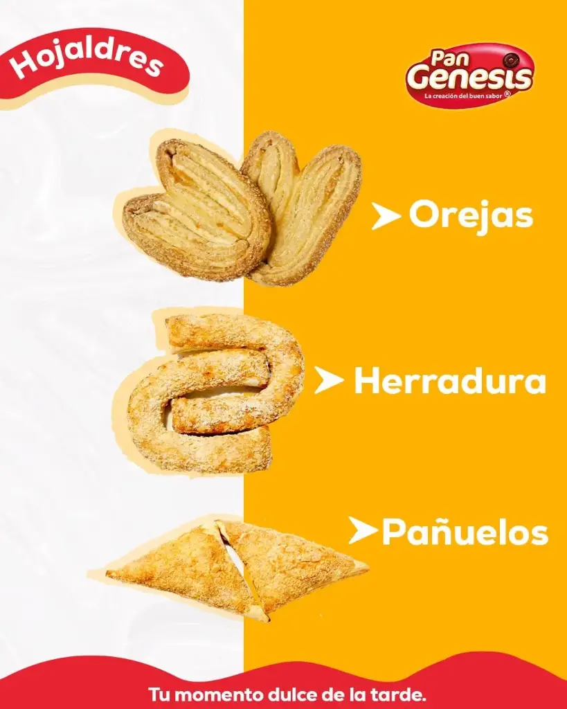 Pan hojaldre, herradura, pañuelo y Peine