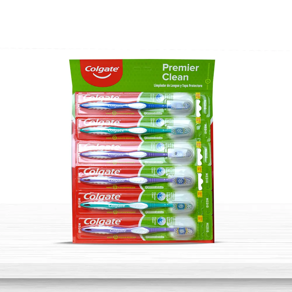Cepillo de Dientes Colgate Premier Clean con Tapa unidad 