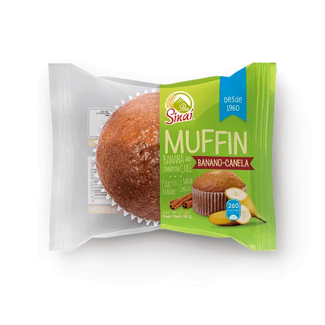 MUFFIN BANANO-CANELA 58G Sinai