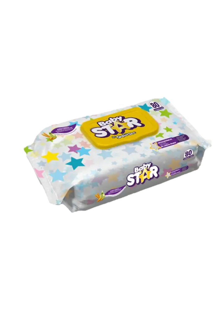Toalla Húmeda Baby Star Hipoalergénica 80 unidades 