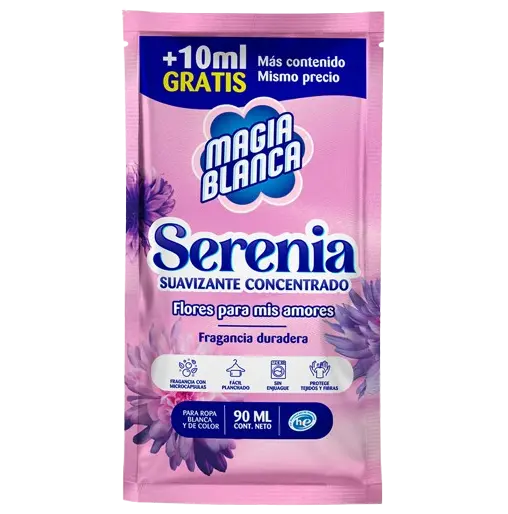 Suavizante Liquido Serenia 90 mL