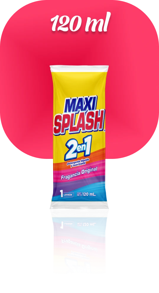 DETERGENTE LIQUIDO MAXI SPLASH 120 ml 5 UNIDADES