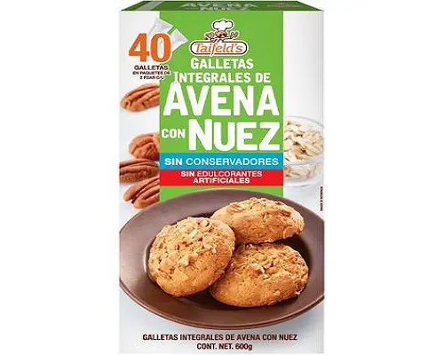 Galleta Integral de Avena con Nuez Taifeld´s unidad 15 g