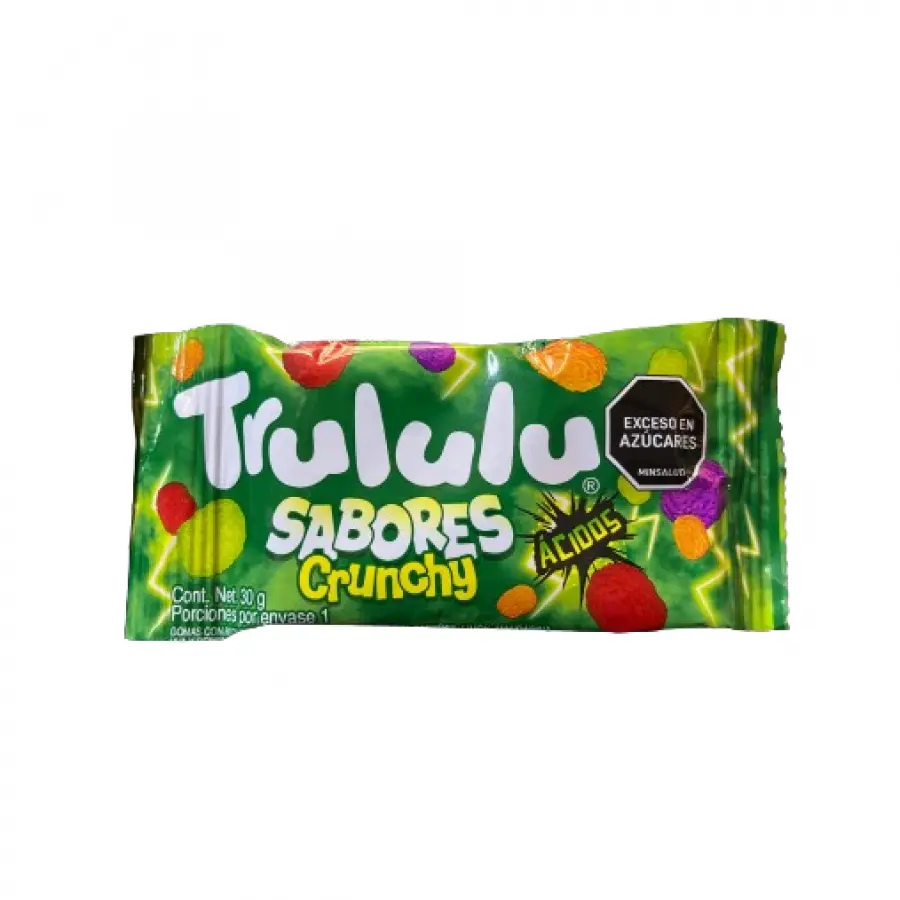 Gomitas Sabores Crunchy Acidos Trululu 80g 