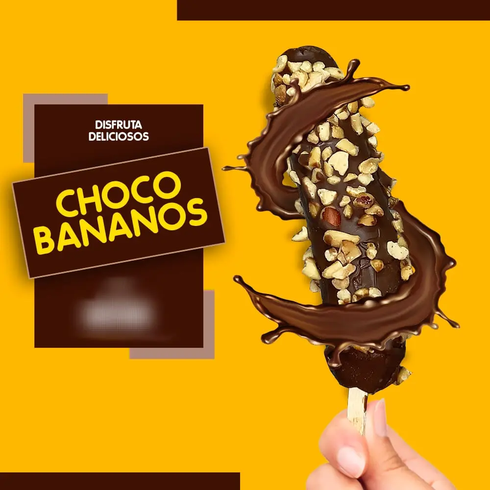 Chocobanano pequeño con Mani y Tradicional 