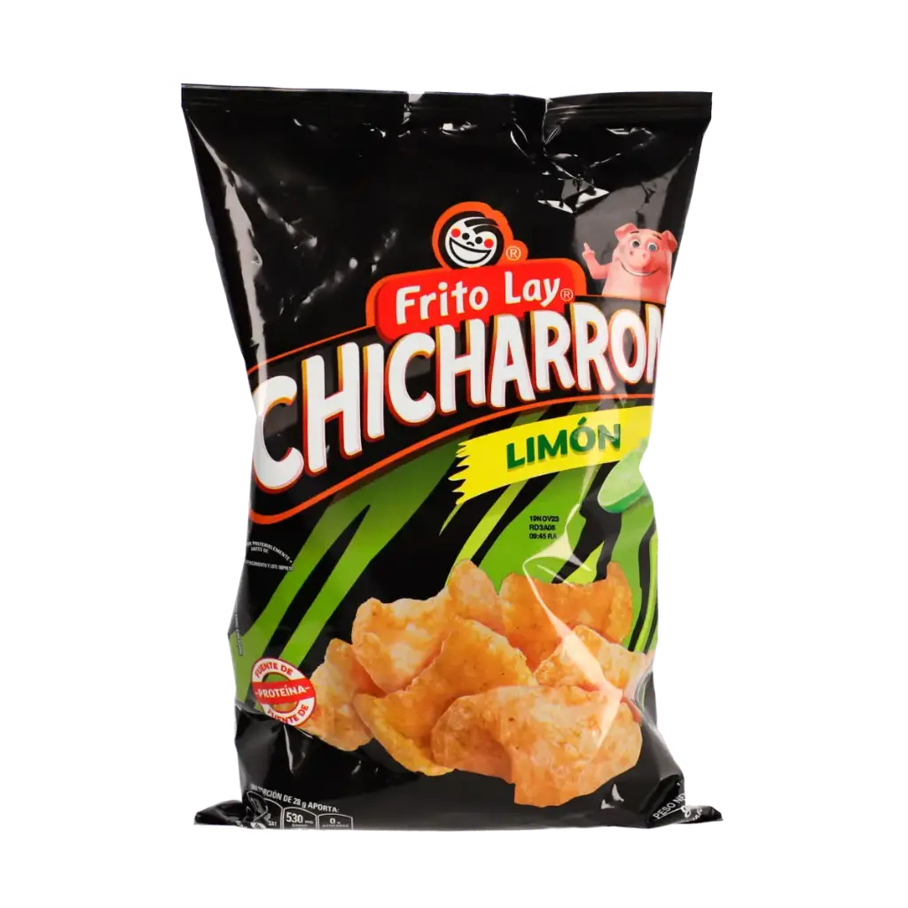 Chicharron con limon, Frito lay 12 g