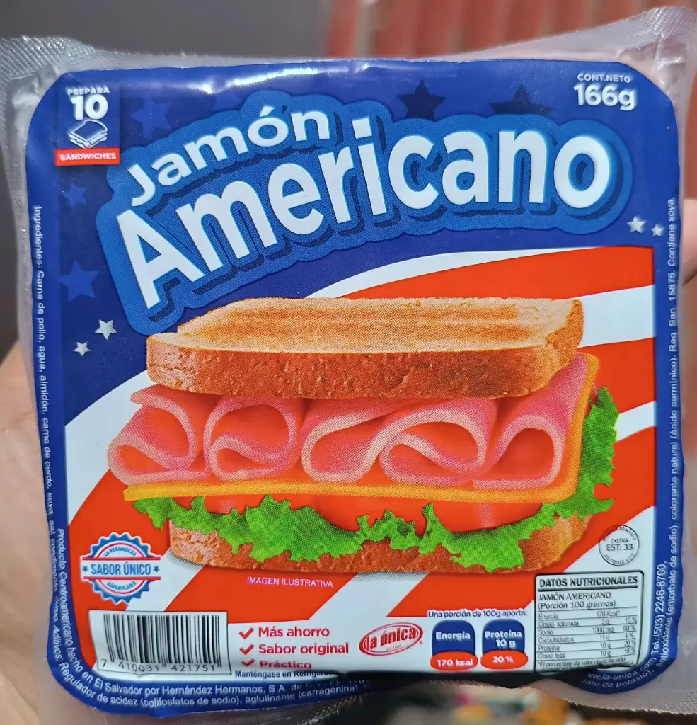 Jamon Americano La Unica 166 g  