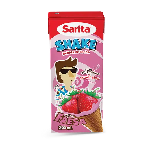 Shake Bebida de Leche Sabor Fresa Sarita 200 ml