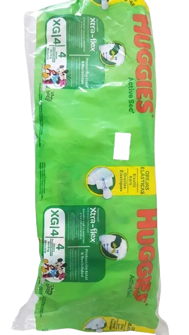  Pañales Huggies Active Sec XG4