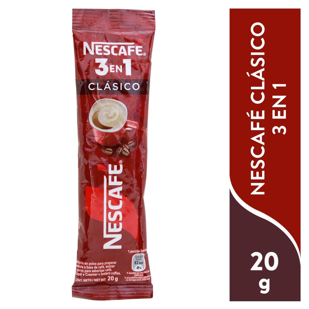Cafe Instantaneo Nescafe Clásico 3 en 1