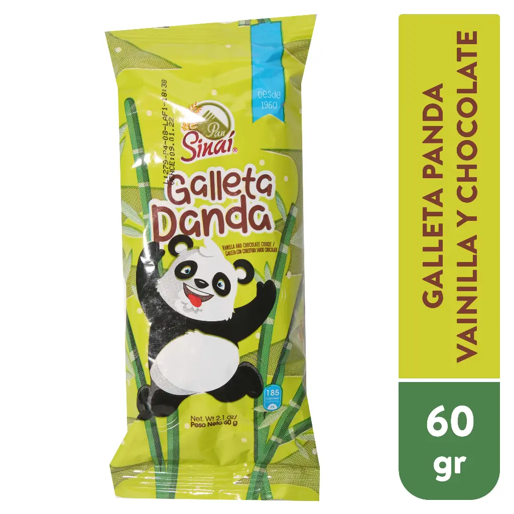 Galleta Panda con Cobertura de Chocolate 60g