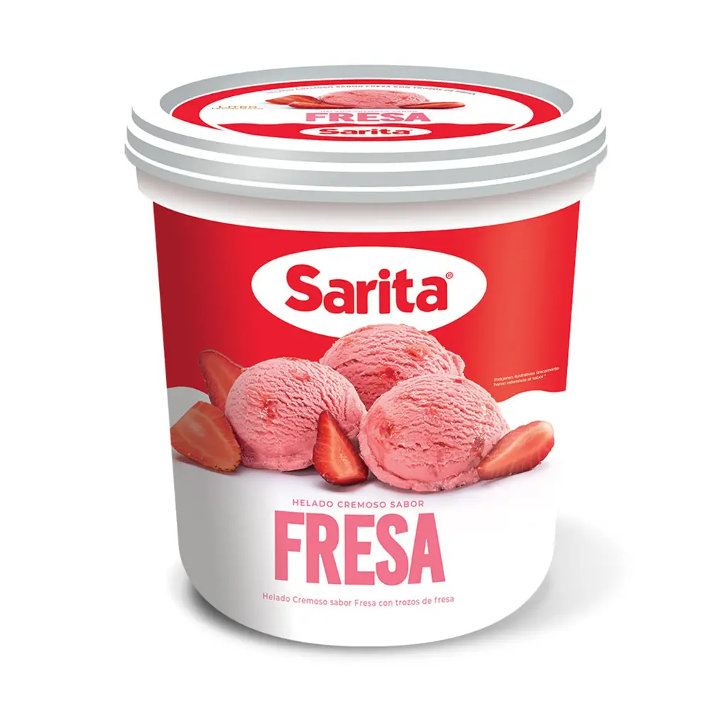 Helado Fresa Sarita 1 L