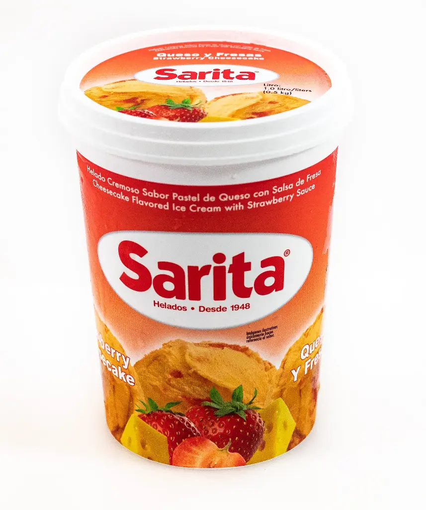 Helado Queso Fresa Sarita 1 L