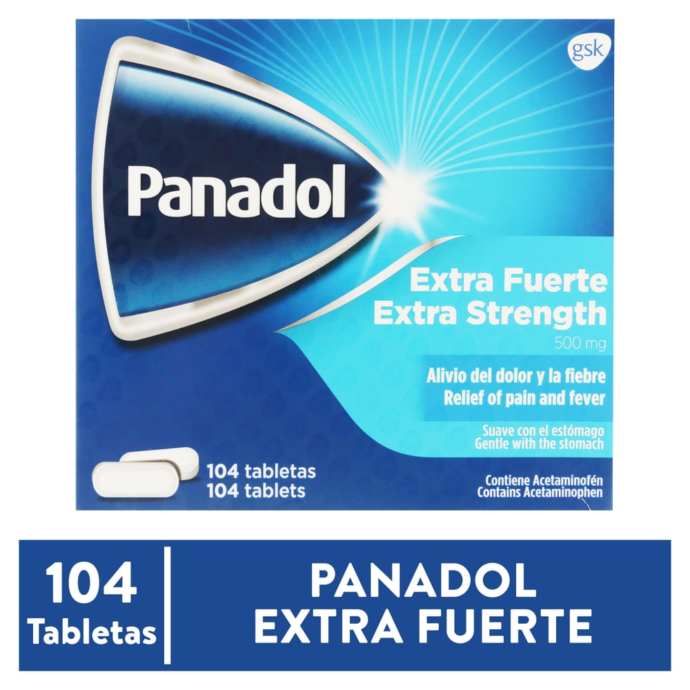 Tabletas Panadol Extra Fuerte Sobre 2Tab