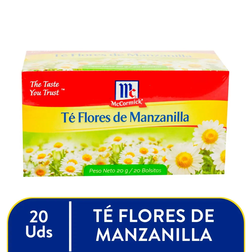 Té Flor Manzanilla Mccormick 20 Sobres - 20 g