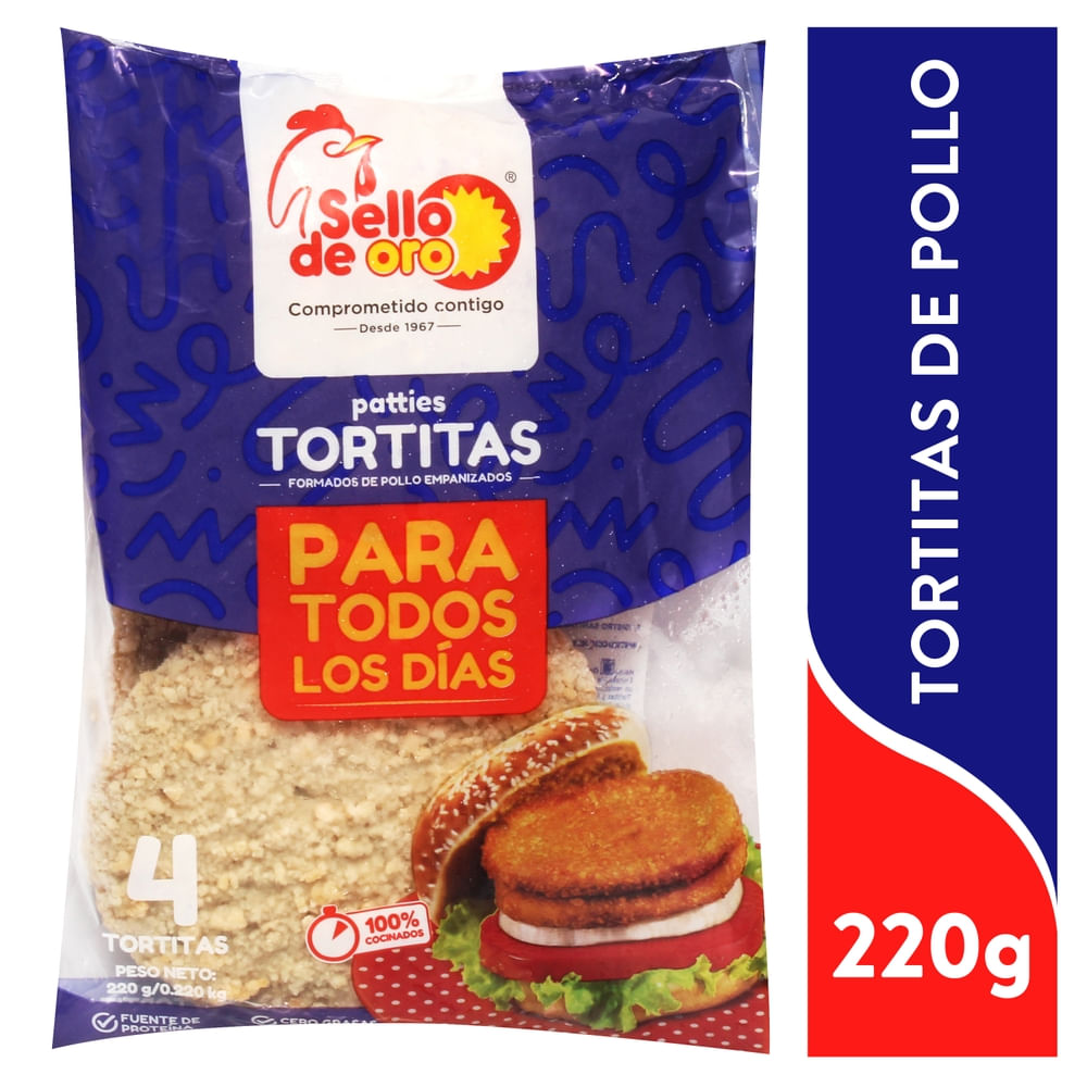 Tortitas Sello De Oro De 4 Unidades - 220 g