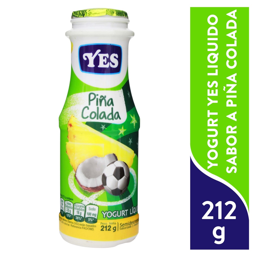 Yogurt Yes Líquido Piña Colada - 200 ml