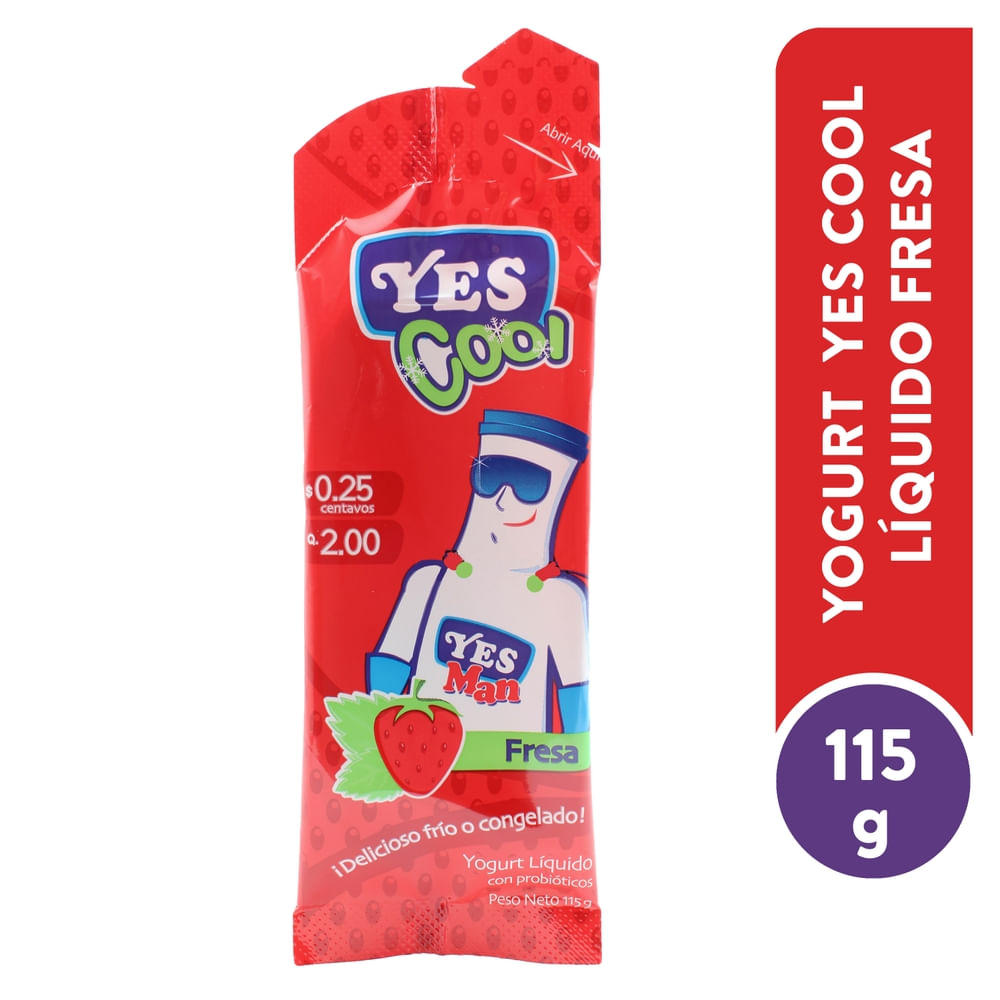 Yogurt Yes Cool Liquido Fresa - 115 g