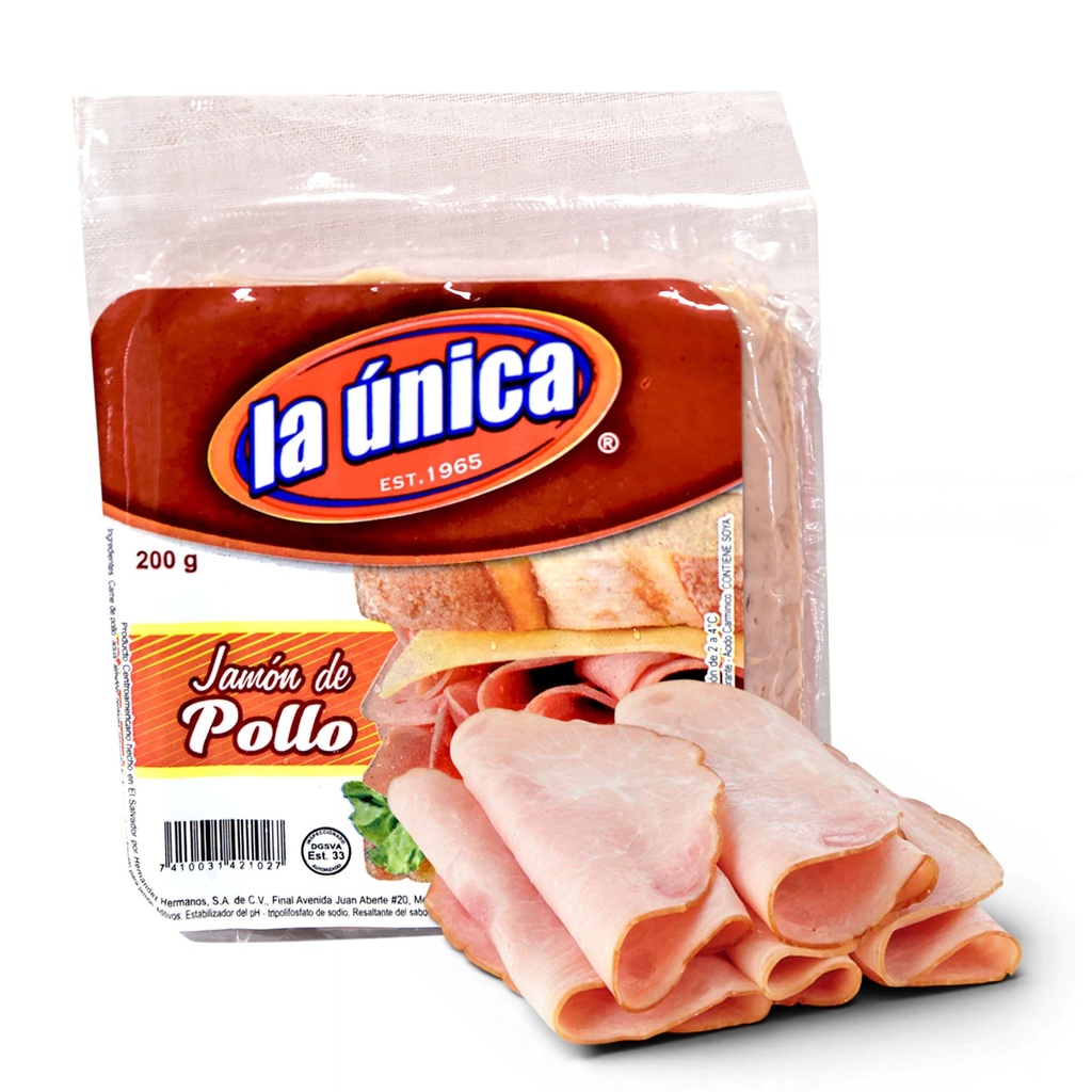 Jamon La Única De Pollo - 200 g