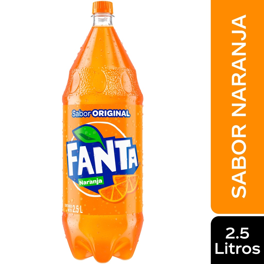 Bebida Gaseosa Sabor a Fanta Naranja - 2.5 L