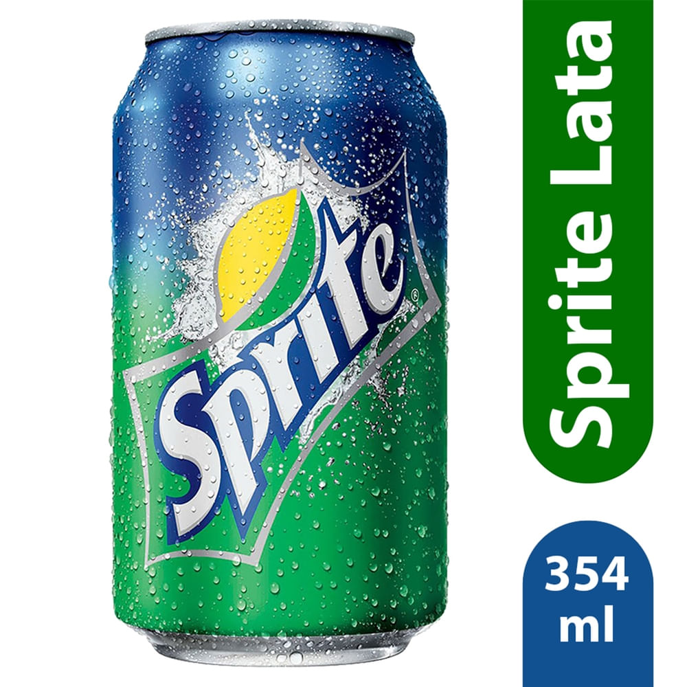 Bebida gaseosa Sprite refrescante lata - 354 ml