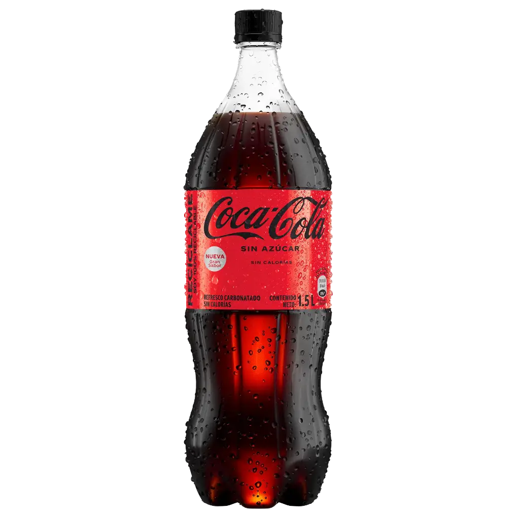 Gaseosa Coca Cola Sin Azúcar 1.5 L Pet