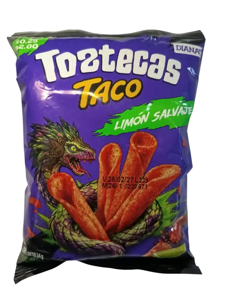 Toztecas Taco Limón Salvaje 34 g Diana