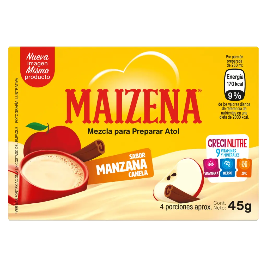 Atol Maizena Manzana Canela 45 g