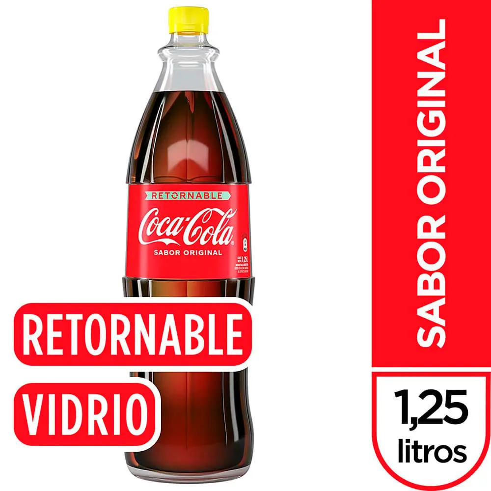 Gaseosa Retornable Coca Cola 1.25 L 