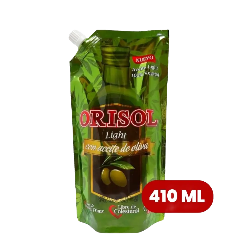 Aceite Orisol Oliva Light 410 mL Bolsa