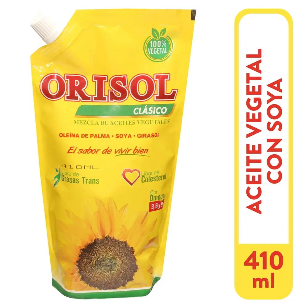 Aceite Orisol Vegetal 410 mL 