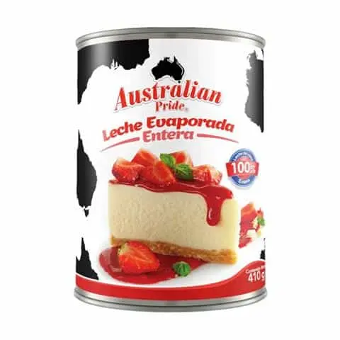 Leche Evaporada Australian 410 g Lata