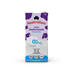 Leche Liquida Australian Deslactosada Descremada 1 L