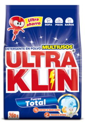 Detergente en polvo Ultraklin Fuerza Total 700 g