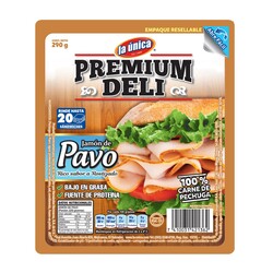 JAMON PREMIUN DELI LA UNICA PAVO 290 g