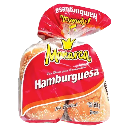 PAN HAMBURGUESA MONARCA 560 G
