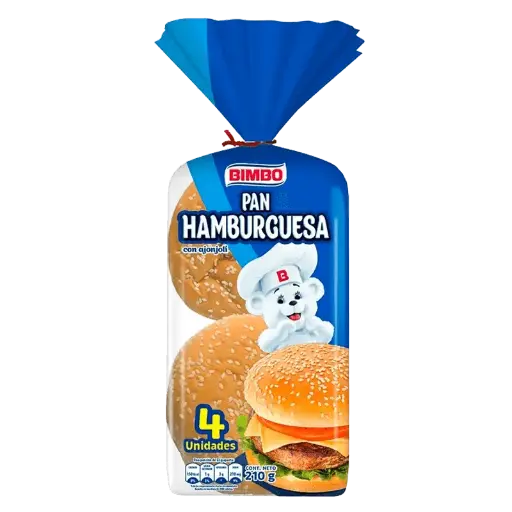 Pan Hamburguesa Bimbo Ajonjoli 350 g