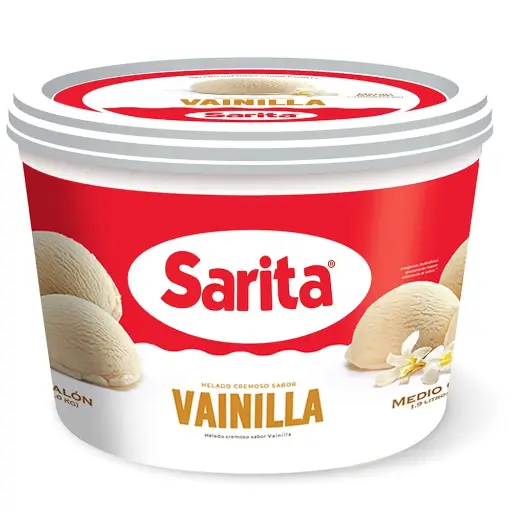 Helado Vainilla Sarita 1/2 Galon