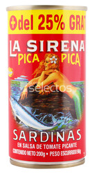 Sardina La Sirena Salsa Picante 25% más 200 g