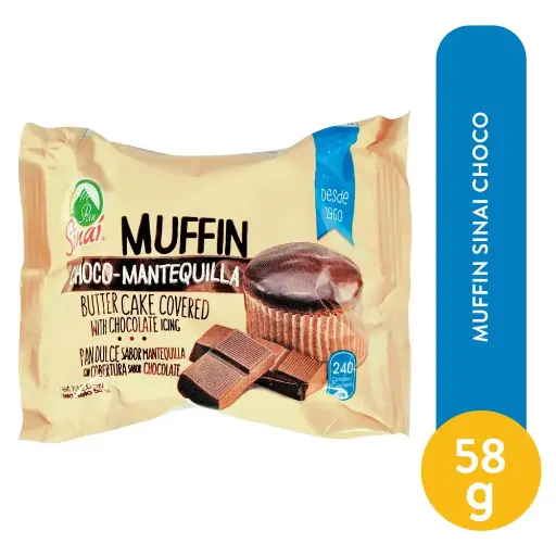 PAN_DULCE Muffin Chocó-Mantequilla Sinai 54g 