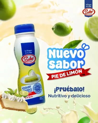 Yogurt Liquido Salud Pie de Limon 212 g unidad
